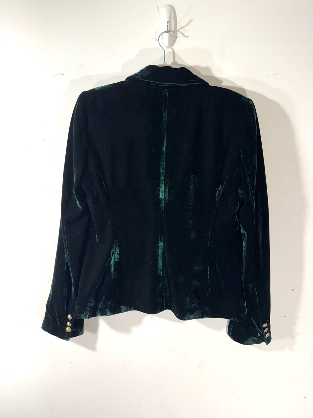 Rachel Zoe green velvet velour blazer medium Whimsigoth Victorian - Picture 7 of 10